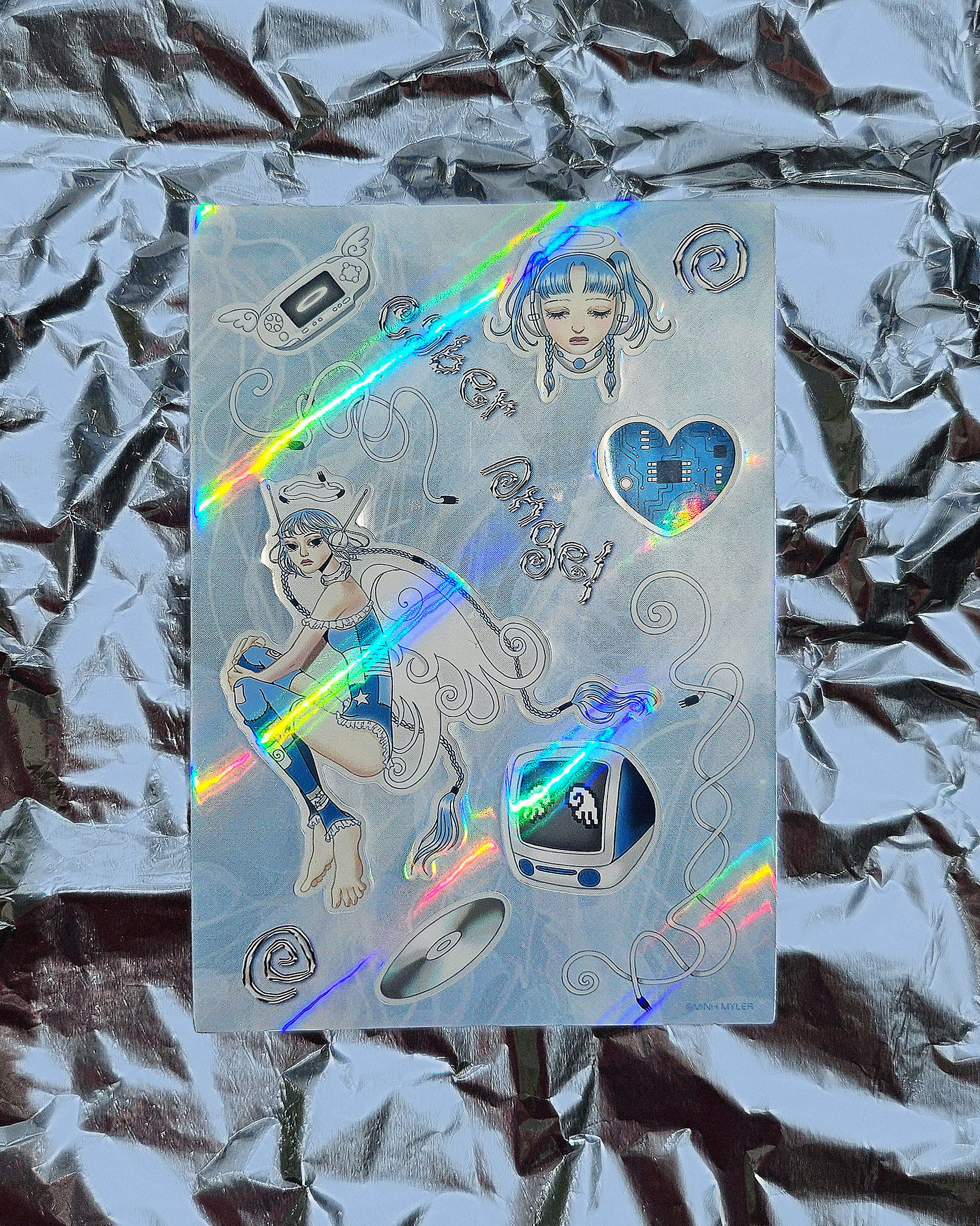 Cyber Angel Sticker Sheet